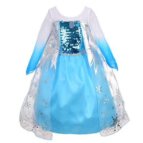 Dressy Daisy Girls39 Ice Princess Dress Costume Birthday Halloween Christmas Fancy Party Outfit Size 212