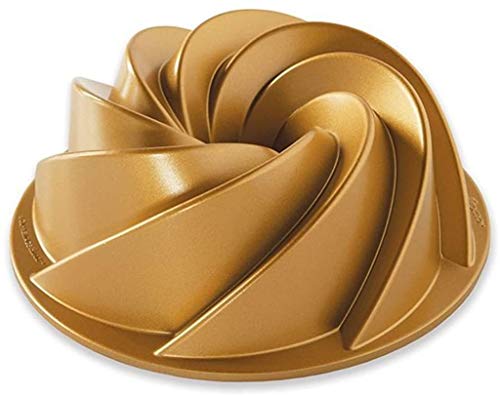 Gold 6Cup Heritage Bundt Cake Pan by Nordic Ware