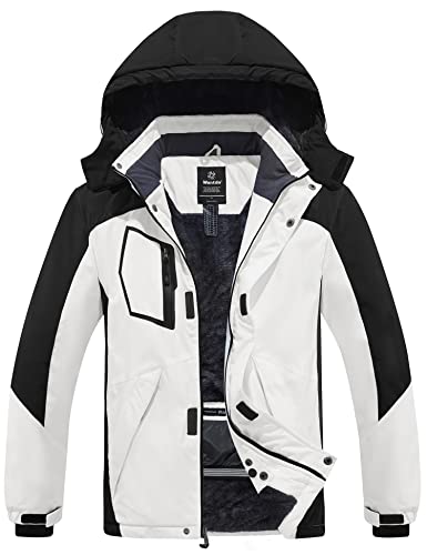 Wantdo Men39s Waterproof Ski Jacket Snowboarding Warm Coat Winter Snow Windbreaker Mountain Detachable Hooded Outerwear