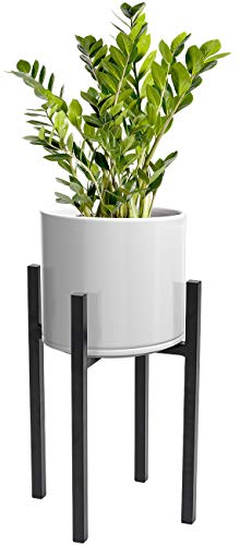 Sorbus Plant Stand Mid Century Style Flower Pot Holder Planter Modern Home Décor for Houseplants Plant  Pot NOT Included Black 10 inch