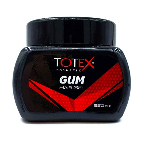 Totex Hair Styling Gum Gel Gummy New Formula Ultra Strong Edge Control Red Hair Gel Big Gel 250ml