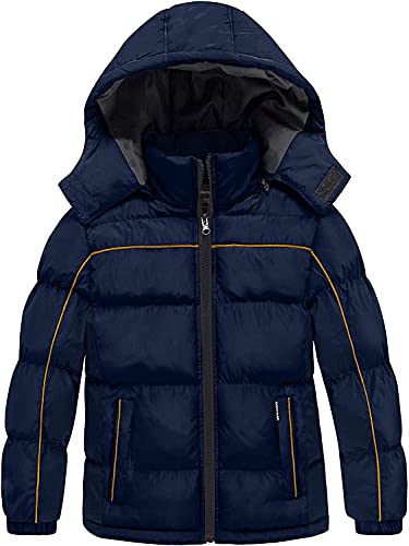 Wantdo Boy39s Warm Winter Coat Waterproof Down Parka Thicken Filling Puffer Jacket with Hood