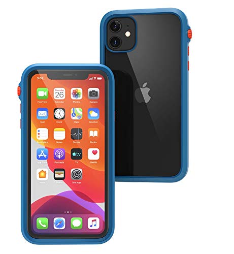 Catalyst  Case for iPhone 11 Pro Case with Clear Back Heavy Duty 10ft Drop Proof Truss Cushioning System Rotating Mute Switch Toggle Compatible with Wireless Charging Lanyard Included  Red