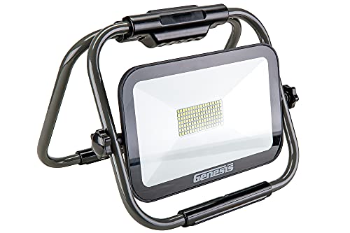 Genesis GWL1265F 6500 Lumen Portable LED Work Light with All Metal Stand and 2 Year Warranty