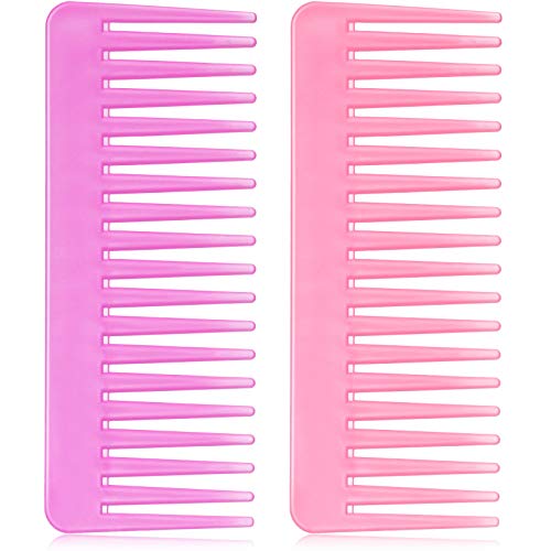 Large Hair Detangling Comb Wide Tooth Comb for Curly Hair Wet Dry Hair No Handle Detangler Comb Styling Shampoo Comb Black