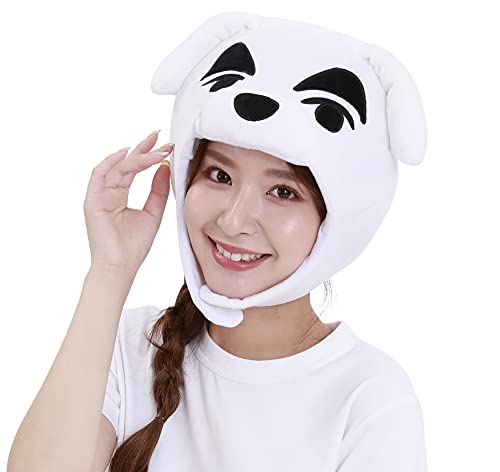 SAZAC Kigurumi Hat  Animal Crossing KK Slider  Cozy Costume Beanie Cap  Adult Size