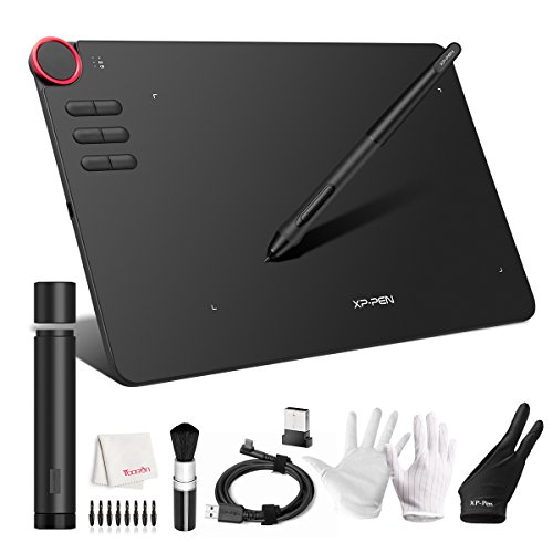 WirelessDrawing Tablet XPPEN DECO 03 GraphicsTablet with Pressure 8192 Level Battery Free Pen Dial Knob 6 Express Keys Work for Creation  Gimp on Windows111087 Mac iOS 1010 aboveChromebook