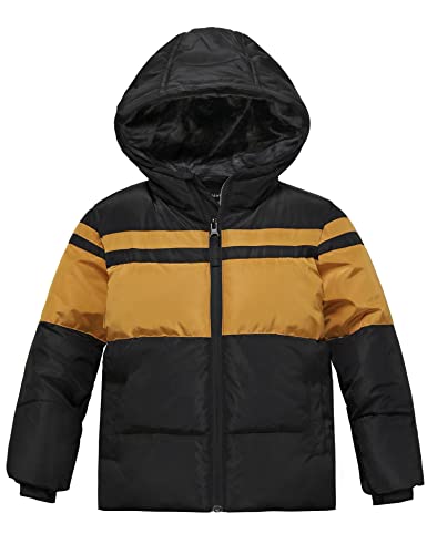 Wantdo Boy39s Warm Winter Coat Thicken Puffer Jacket Windproof Winter Jacket Water Resistant Hooded Parka