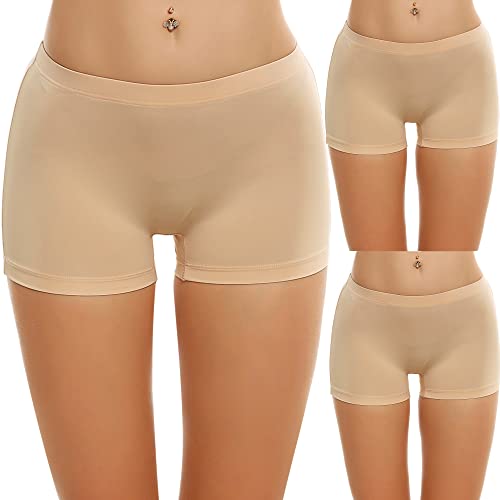 Ekouaer Boyshort Panties Women39s Soft Underwear Briefs Invisible Hipster 3 Pack Seamless Boxer Brief Panties SXXL