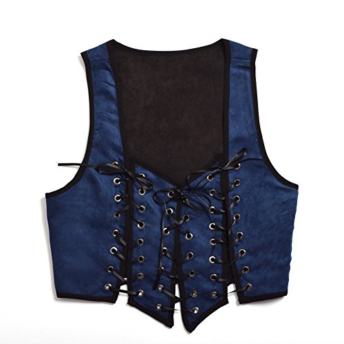 BLESSUME Women Renaissance Medieval Pirate Wench Bodice Lace up Corset