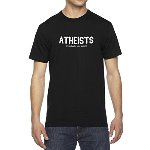 Atheists are Actually Nice People Men39s Cotton Crew Neck TShirt