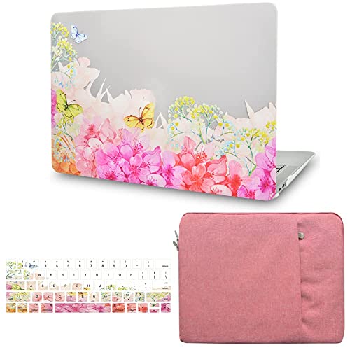 KECC Compatible with MacBook Air 13 inch Case 2022 2021 2020 Release A2337 M1 A2179 Retina Display  Touch ID Protective Plastic Hard Shell  Keyboard Cover  Sleeve Baby Pink Sparkling