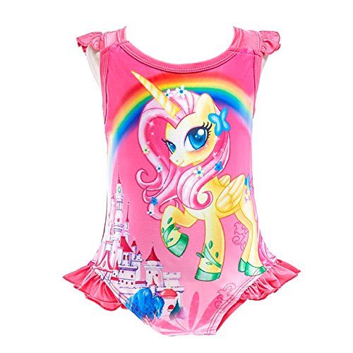 Dressy Daisy Girls Unicorn One Piece Bathing Suit Swimsuit Swimwear Swimming Dress Swim Skirt