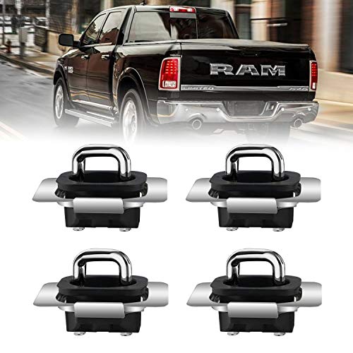 Dibanyou for 20092018 Ram 1500 2500 3500 Tie Down Anchors Truck Bed Side Wall Anchors 4 Pack