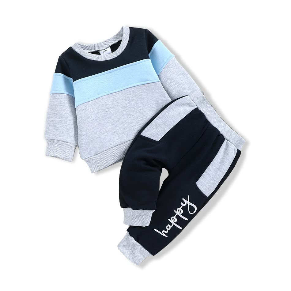 Baby Boy Girl Outfits Fall Winter Clothes Longsleeve Top Sweatshirt and Pants Set Baby Sweatsuits 3M24 Months