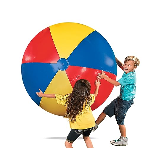 Novelty Place Giant Inflatable Beach Ball Pool Toy for Kids  Adults  Jumbo Size 5 Feet 60 Inches