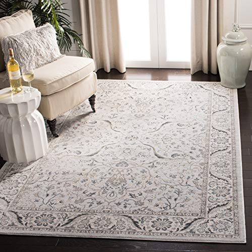 SAFAVIEH Isabella Collection 2392 x 439 Light GreyCream ISA912F Oriental NonShedding Entryway Living Room Foyer Bedroom Kitchen Accent Rug