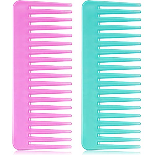 Large Hair Detangling Comb Wide Tooth Comb for Curly Hair Wet Dry Hair No Handle Detangler Comb Styling Shampoo Comb Black