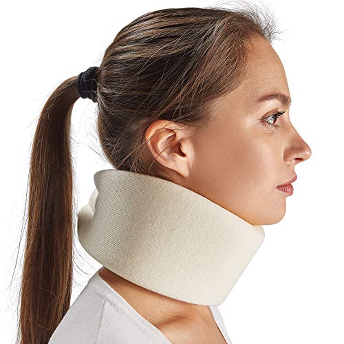 PrimeMed Cervical Neck Brace Collar  MediumDensity Contoured Neck Pain Relief Foam Cushion