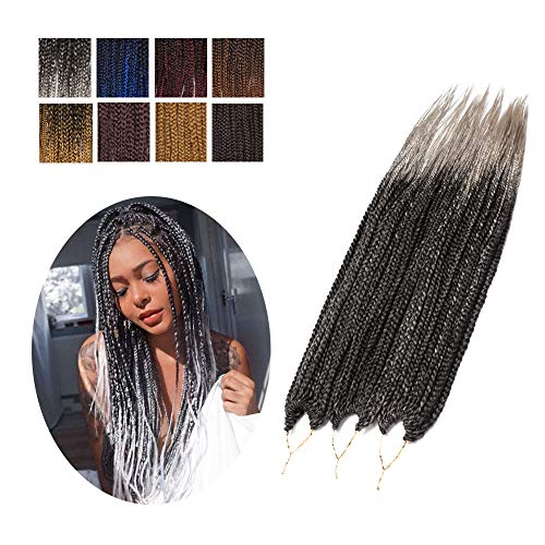 Ombre Senegalese Twist Crochet Hair Ponytail Small Senegalese Micro Twist Crochet Hair Braids Dreadlock Pony Tail HipHop Braiding Hair Extension 12StrandsPack 24In 2packsBlackBlueYellowOrange