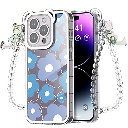 AICase for iPhone 14 Case for Women Glitter with Rhinestone Bling Diamond Girly Sparkle Cute Clear Phone Case for iPhone 14 Luxury Pretty Fashion Protective Case for Girls