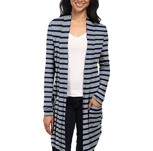 Womens AllSeason Cardigan with Lightweight Drapey Open Front and Convenient Pockets