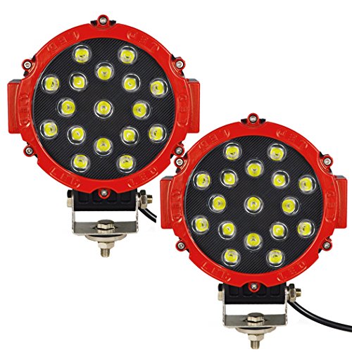 AUXTINGS 2 Piece 7 inch 36W Flood Led Light Bar Off Road Worklamp Driving Lamp for Jeep ATV SUV Mine Boat Off Road