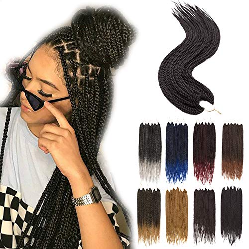 Ombre Senegalese Twist Crochet Hair Ponytail Small Senegalese Micro Twist Crochet Hair Braids Dreadlock Pony Tail HipHop Braiding Hair Extension 12StrandsPack 24In 2packsBlackBlueYellowOrange