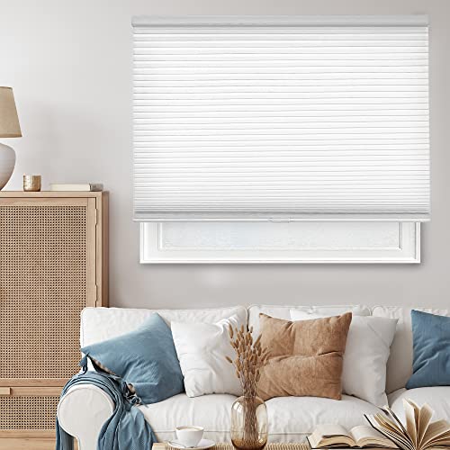 CHICOLOGY Cellular Shades  Window Blinds Cordless  Blinds for Windows  Window Shades for Home  Window Coverings  Cellular Blinds  Door Blinds  Evening Mist 18 W X 48 H