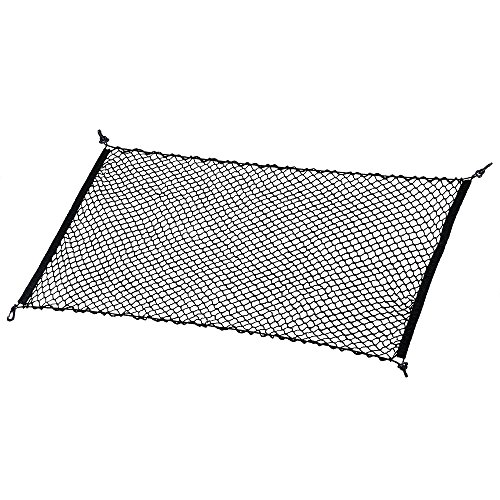 Auto Trunk Rear Cargo Organiser Elastic Mesh Net Holder MICTUNING 41 x 30 Inch  Universal Fit for SUV Truck Mini Vans