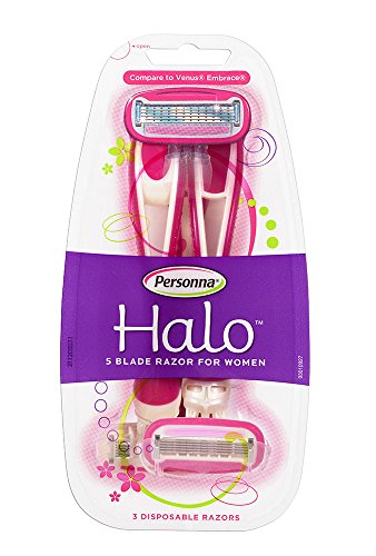 Three Pink Personna Womens Halo Disposable Razors