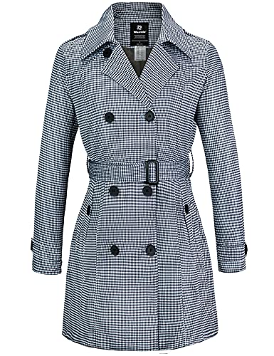 Waterproof DoubleBreasted Trench Coat by Wantdo for Women with Classic Lapel and Belt