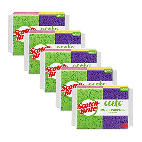 ScotchBrite ocelo MultiPurpose Handy Sponge Assorted Colors 40 Sponges