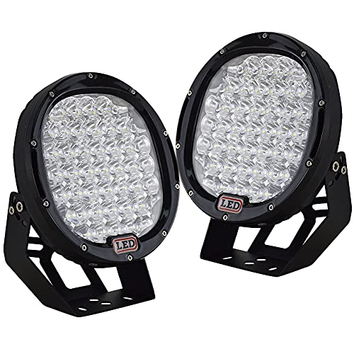 AUXTINGS 2 Piece 7 inch 36W Flood Led Light Bar Off Road Worklamp Driving Lamp for Jeep ATV SUV Mine Boat Off Road