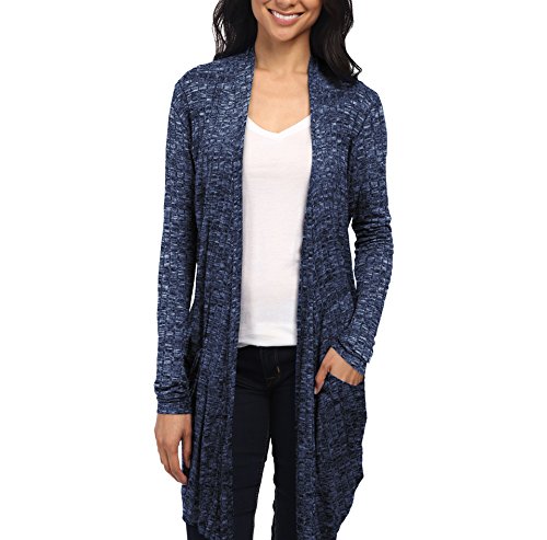 Womens AllSeason Cardigan with Lightweight Drapey Open Front and Convenient Pockets