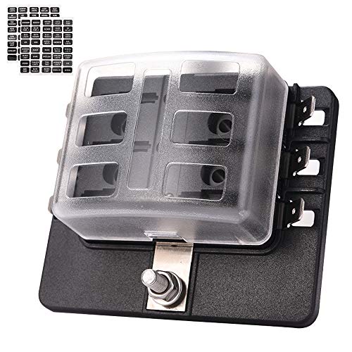 Cover for MICTUNING 6circuit LEDIlluminated Automotive Blade Fuse Holder Box