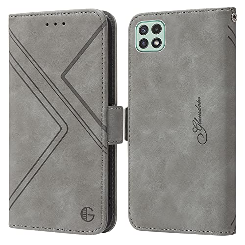 ALILANG Case for Samsung Galaxy A22 5G Wallet Case with RFID Blocking Credit Card Holder Stand Magnetic Flip Book PU Leather Cover Case for Samsung A22 5G Phone CaseBlack