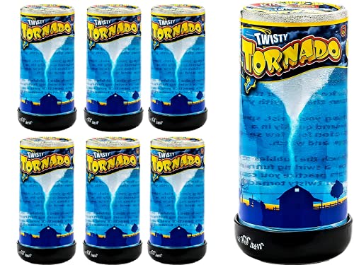 JARU TornadoMaker Toy 6 Pack Make Your Own Small Tornado Shake Spin and Watch Science KitWeather Toys and Physics Toys for Kids Learning Education Toys Party Favor Birthday Gifts 54626p