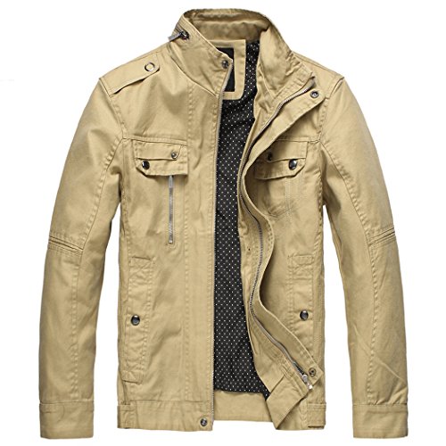 Lightweight Military Field Coat Windbreaker Coat for Men by Wantdo