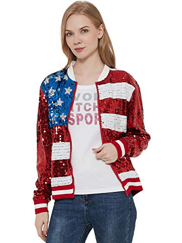 AnnaKaci LongSleeve Sequin FrontZip Jacket with Ribbed Cuffs for Women