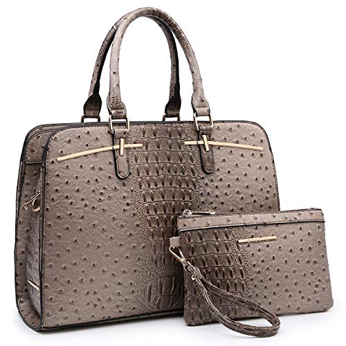 Women Handbag Wallet Tote Bag Shoulder Bag Hobo Bag Top Handle Satchel Purse Set 2pcs w 3 Compartments