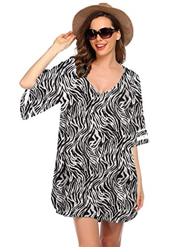 Ekouaer Women39s Swim Cover Ups for Beach Swimwear Summer Casual Loose Sun Dress