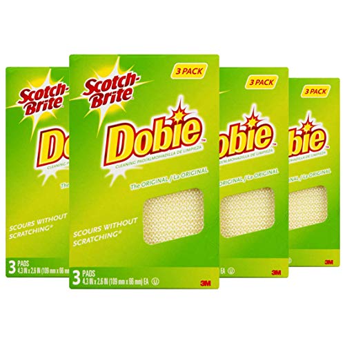 There are a total of 12 3M ScotchBrite Dobie AllPurpose Pads available