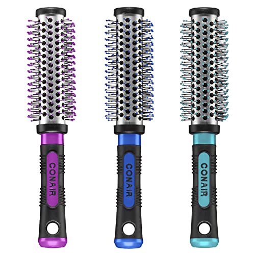 Conair Salon Results Hairbrush 1 Travel Hairbrush and 1 FullSized Brush Included Hairbrushes for Women and Men Color May Vary 2 Pack