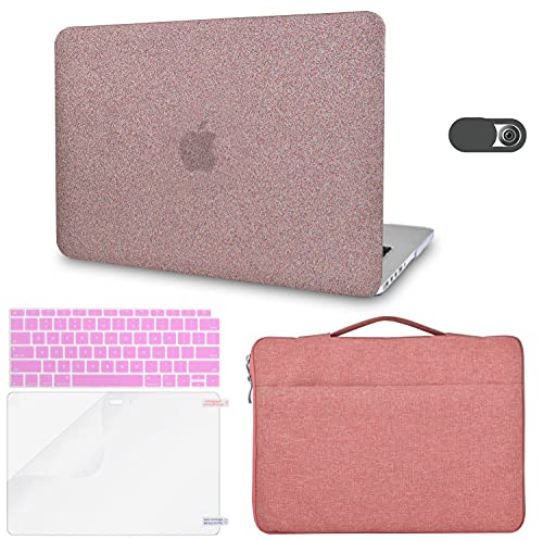 KECC Compatible with MacBook Air 13 inch Case A1369A1466 Italian Leather Hard Shell  Keyboard Cover  Sleeve Bag Screen Protector  Webcam Cover Black Leather