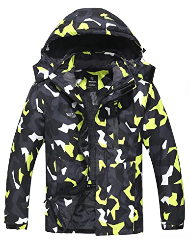 The Wantdo Mens Waterproof Ski Jacket is a great choice for the snowy months