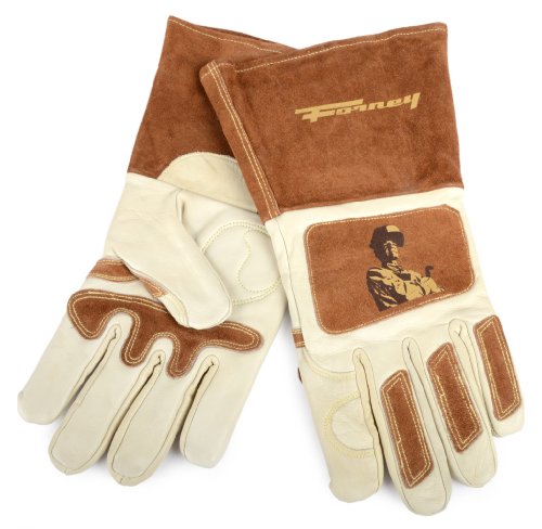 Forney 53411 Signature Mens XLarge WhiteBrown Welding Gloves