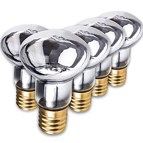 Upgraded R39 E17 25 Watt Reflector Bulb Replacement Bulb by BlueStars  R39 Shape E17 Screw Base  High Output Warm White Light 2700K 150lm for Lava Lamps Glitter Lamps  Pack of 5
