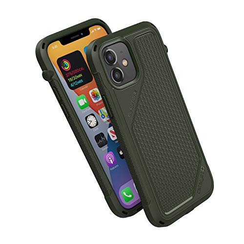 Vibe Series Case Designed for iPhone 1212 Pro Patented Rotating Mute Switch 10ft Drop Proof Compatible with MagSafe Crux Accessories Attachment System by Catalyst  Army Green