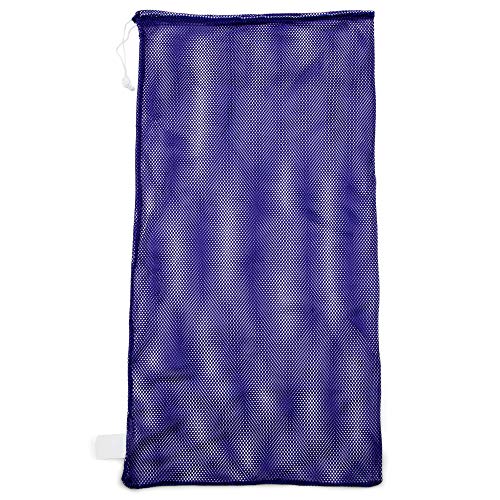 For all your ball beach and laundry needs go no further than the Champion Sports Mesh Sports Equipment Bag available in purple and measuring 24x48 inches